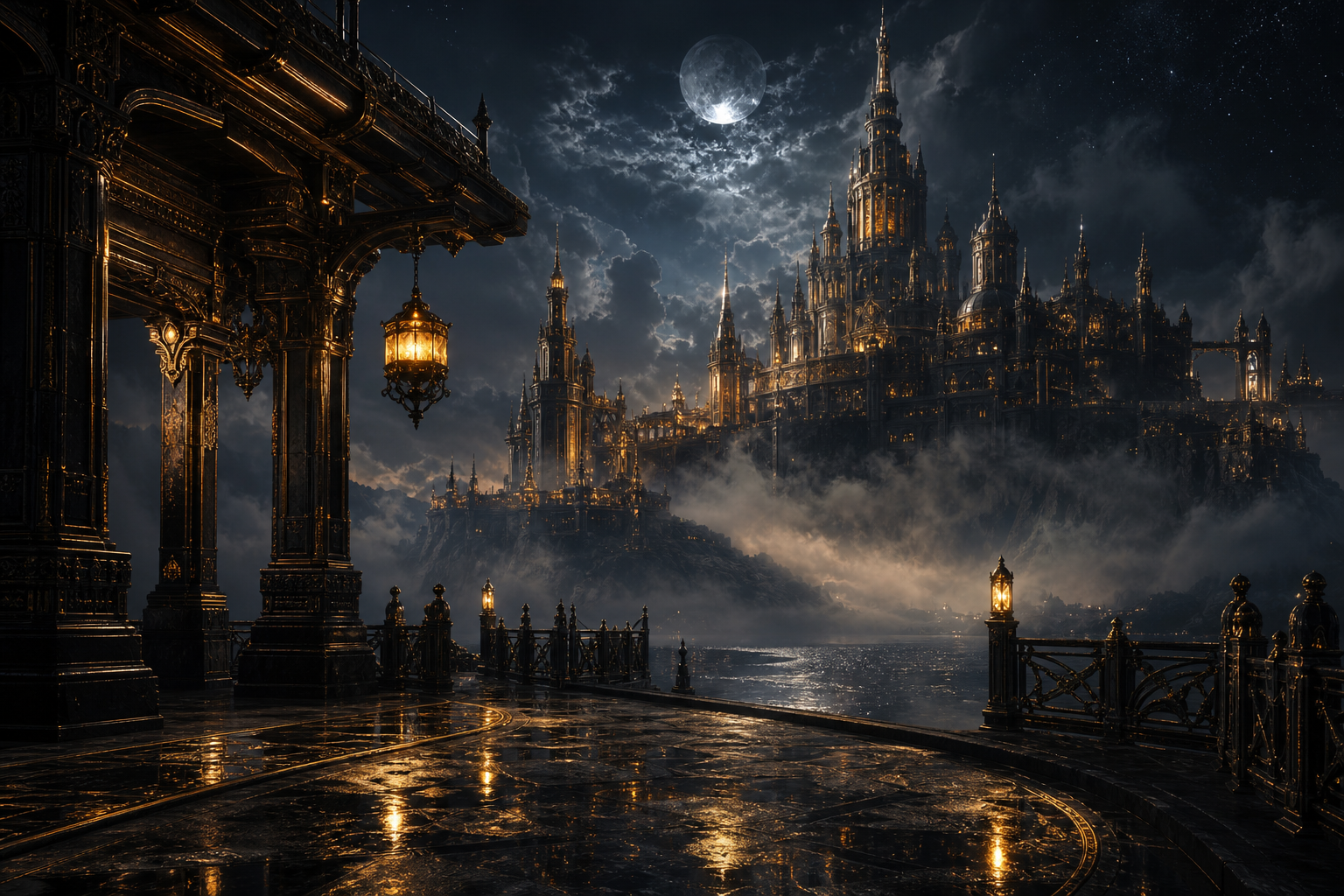 Anime Ocean Train Station Anime Wallpaper  8 4K