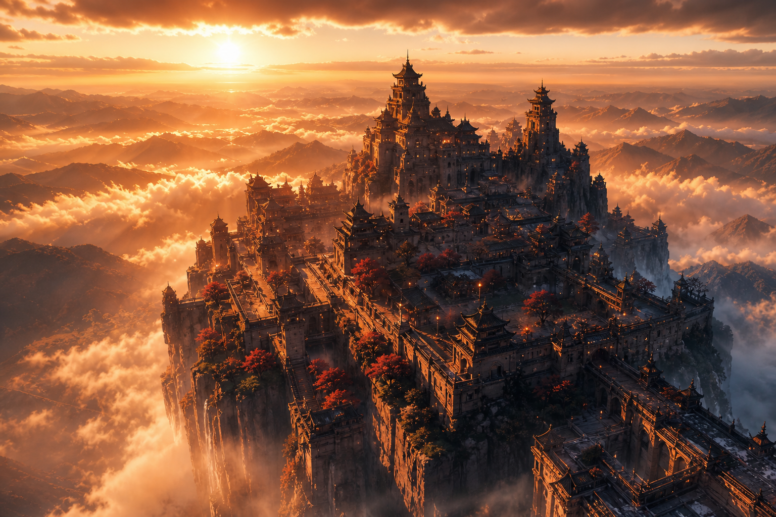 Anime Samurai On Mountain At Sunset Anime Wallpaper  2 4K