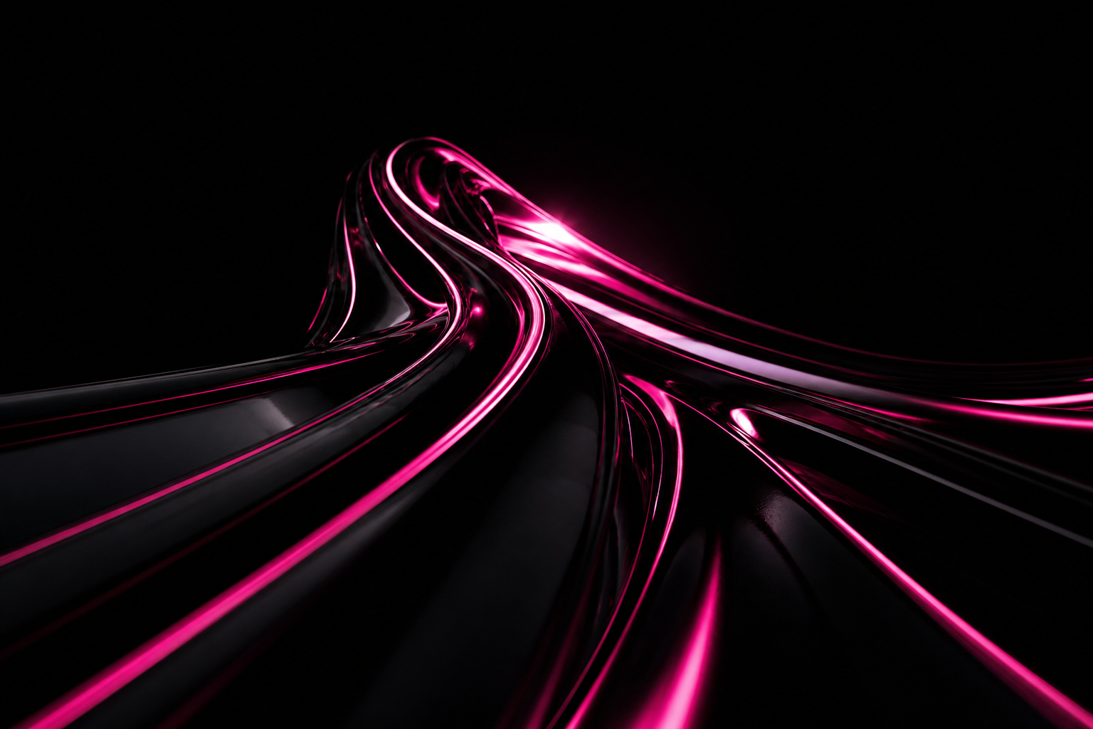 Black Amoled Neon Abstract Lines Amoled Wallpaper  1 4K