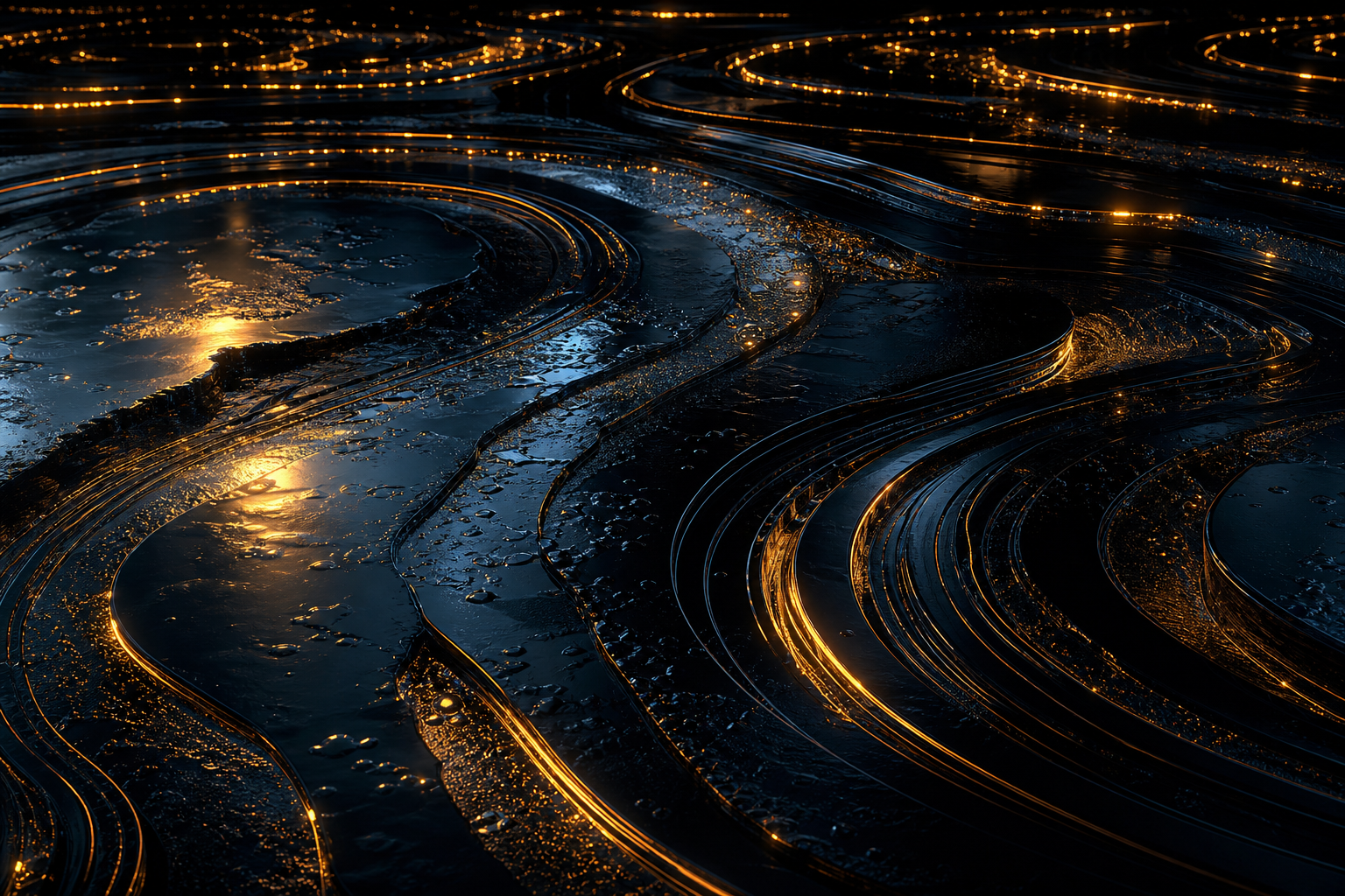 Black Amoled Neon Abstract Lines Amoled Wallpaper  1 4K