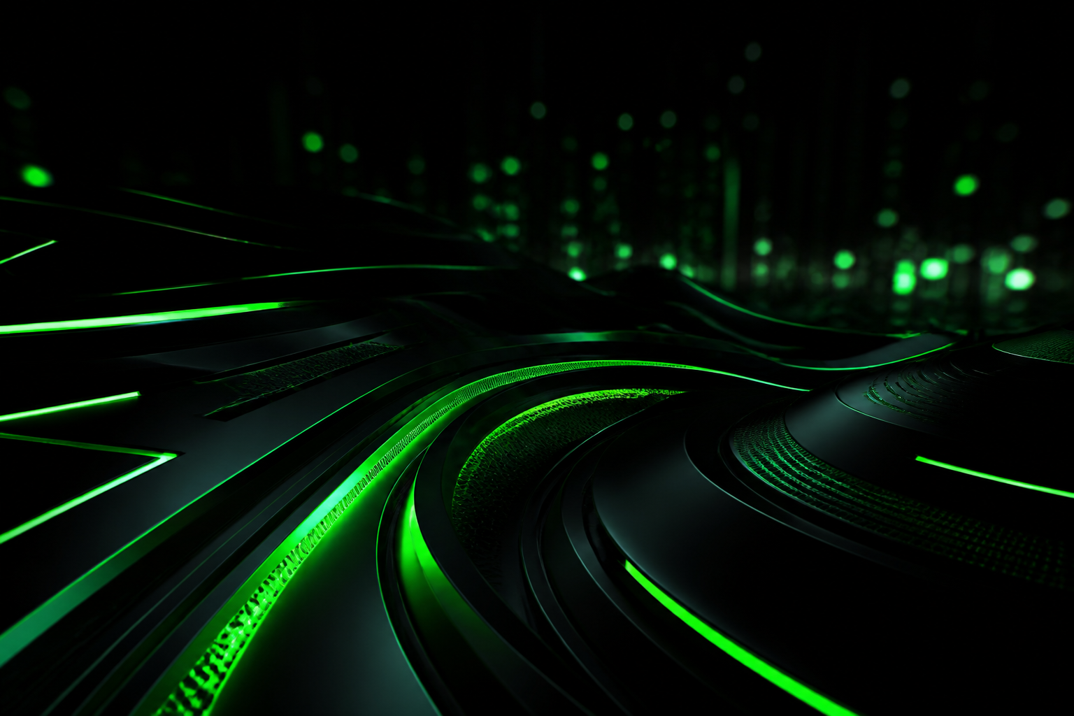 Black Amoled Neon Abstract Lines Amoled Wallpaper  1 4K