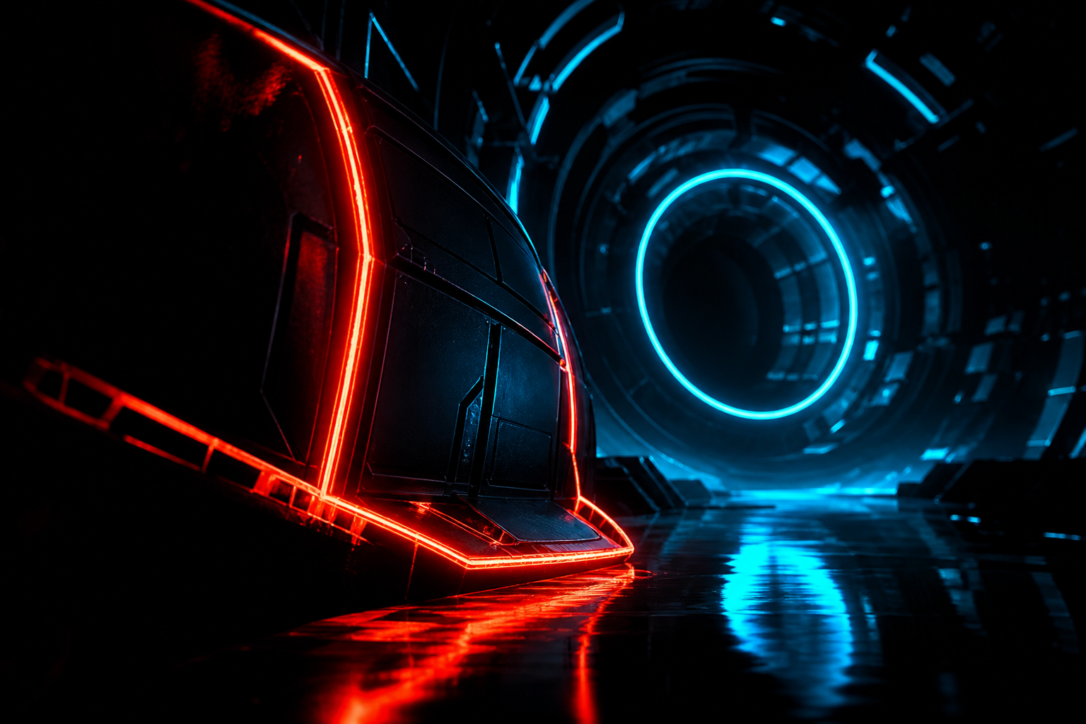 Black Amoled Neon Abstract Lines Amoled Wallpaper  1 4K