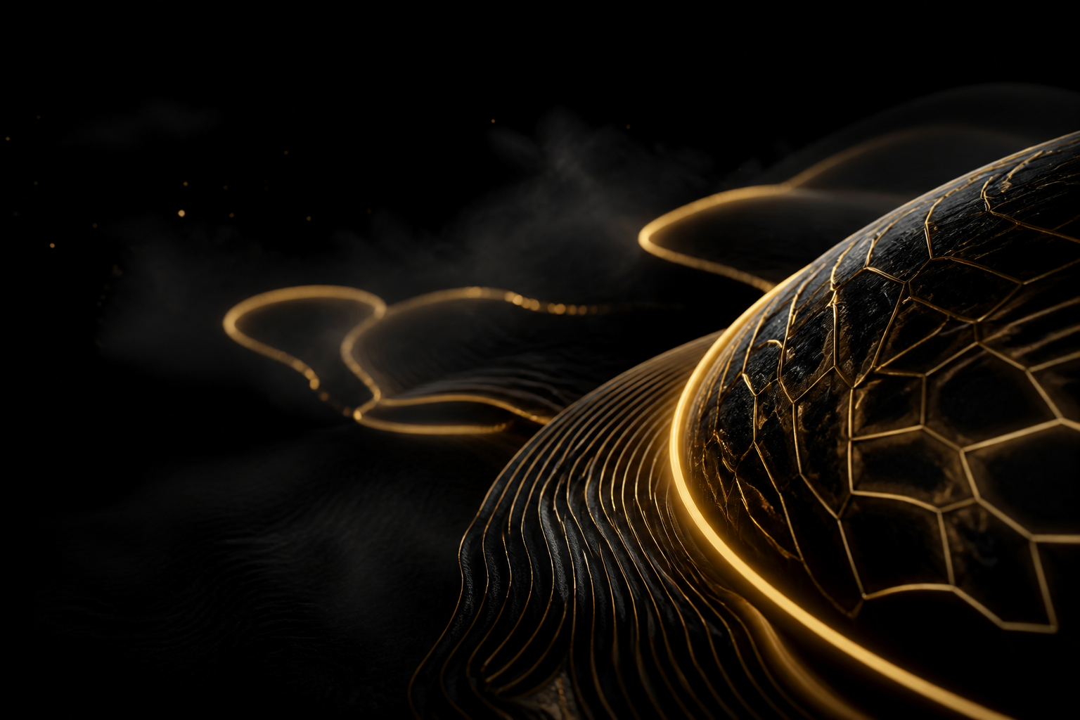 Black Amoled Neon Abstract Lines Amoled Wallpaper  1 4K