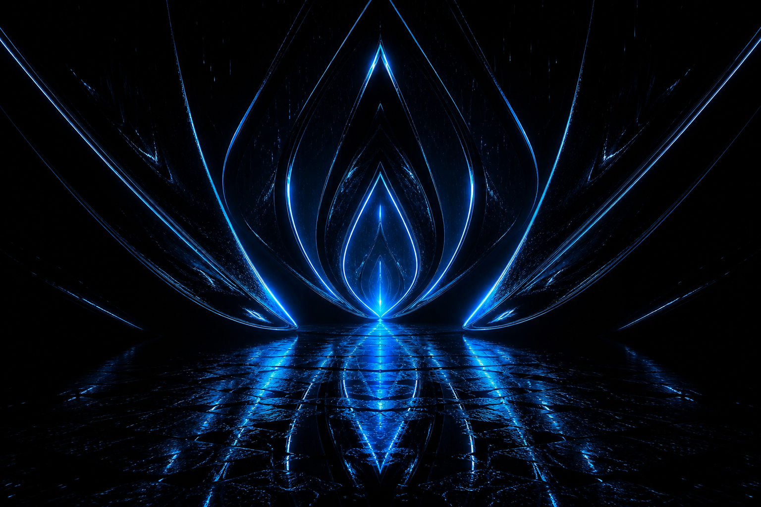 Black Amoled Neon Abstract Lines Amoled Wallpaper  1 4K