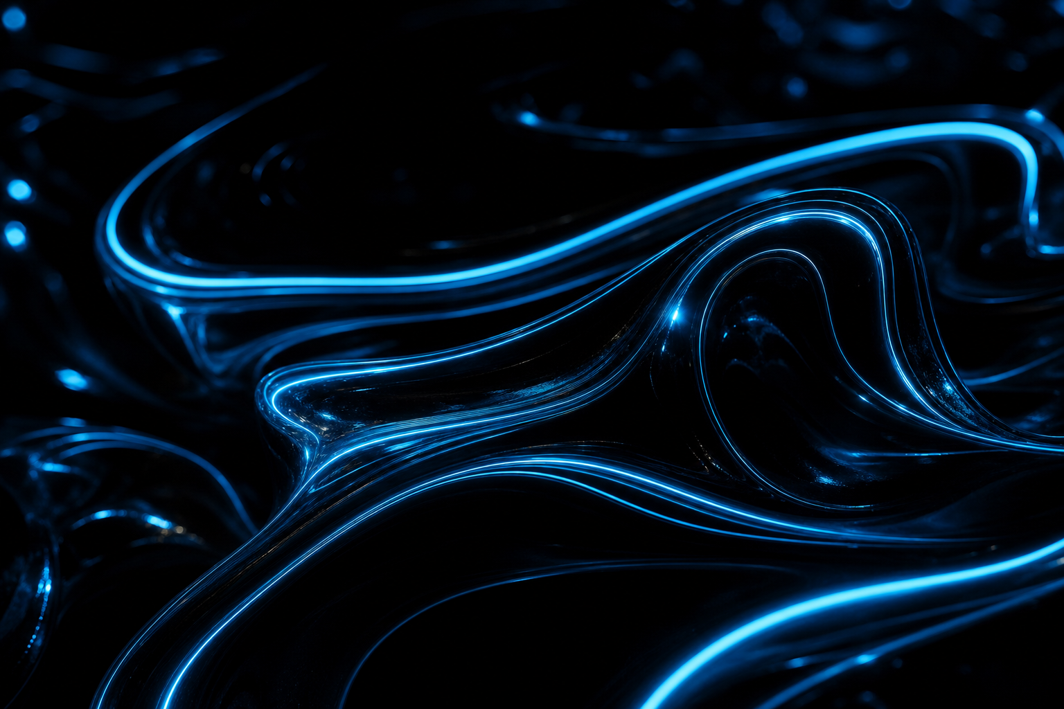 Black Amoled Neon Abstract Lines Amoled Wallpaper  1 4K