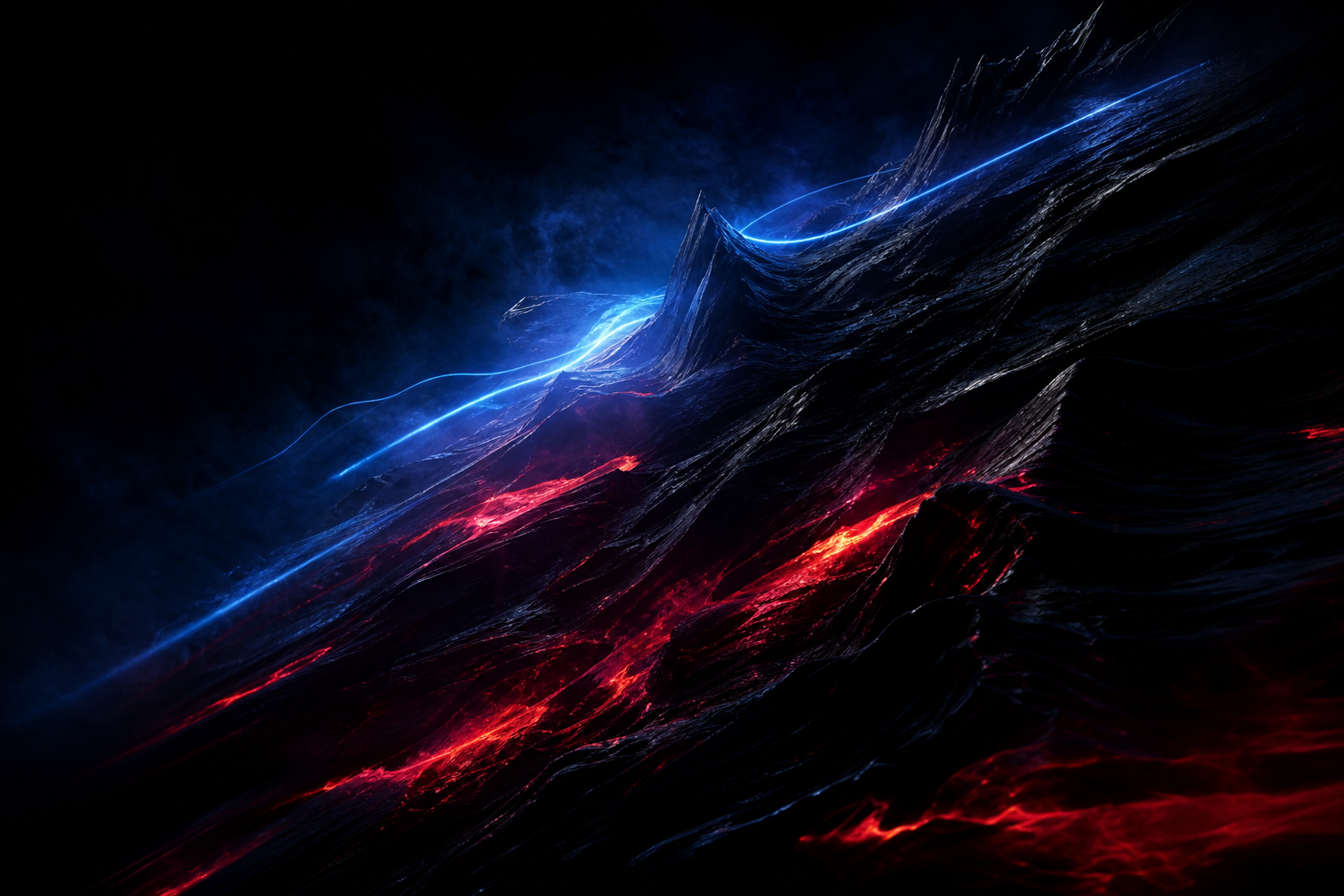 Black Amoled Neon Abstract Lines Amoled Wallpaper 9 4K 15 4K Amoled Wallpaper