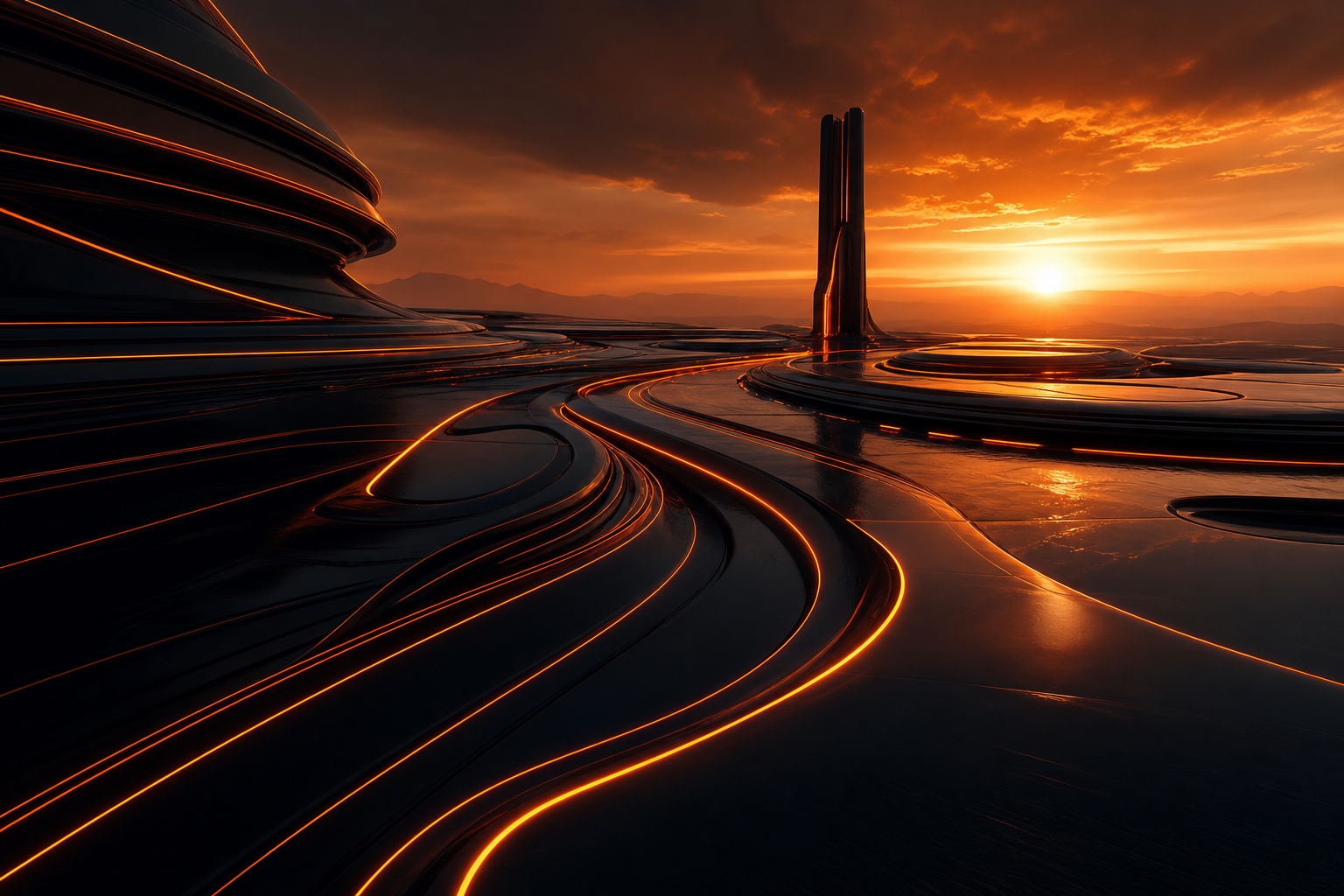 Black Amoled Neon Abstract Lines Amoled Wallpaper  9 4K