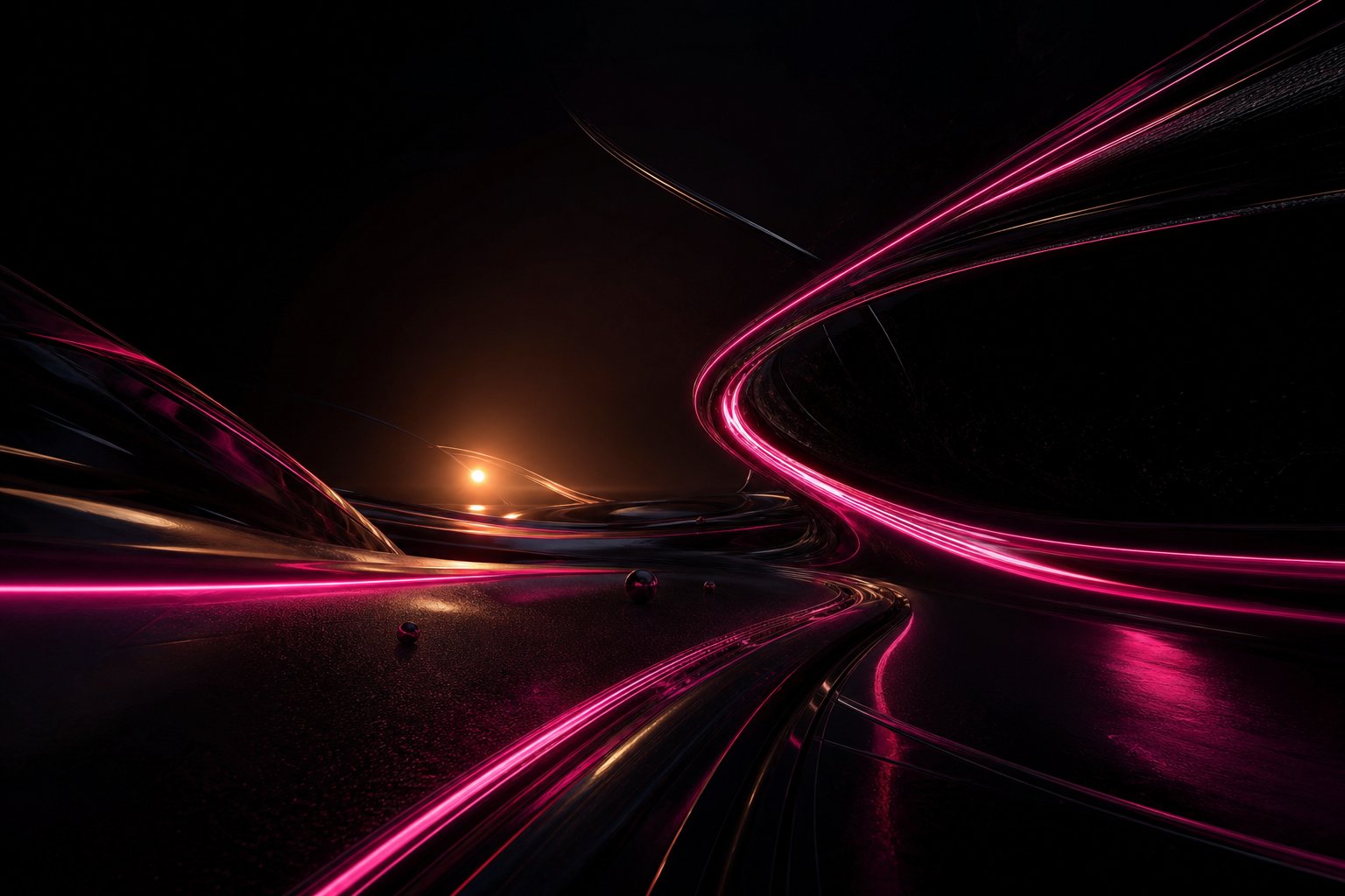 Black Amoled Neon Abstract Lines Amoled Wallpaper  9 4K