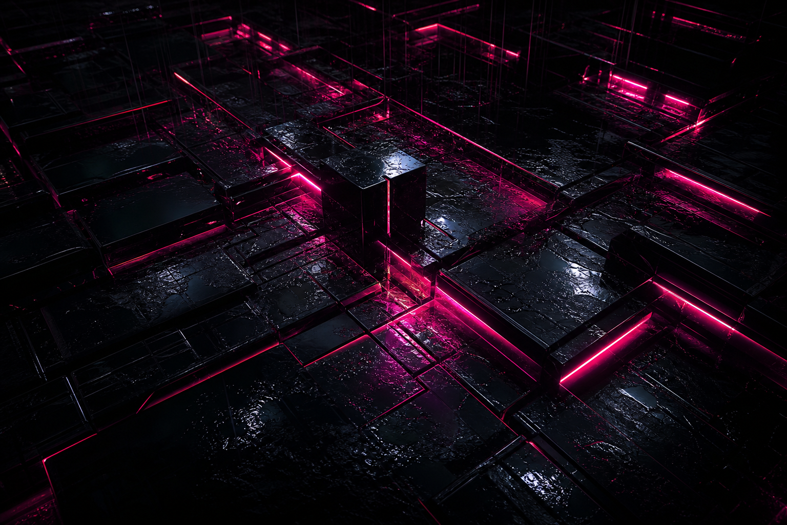 Black Amoled Neon Abstract Lines Amoled Wallpaper  9 4K