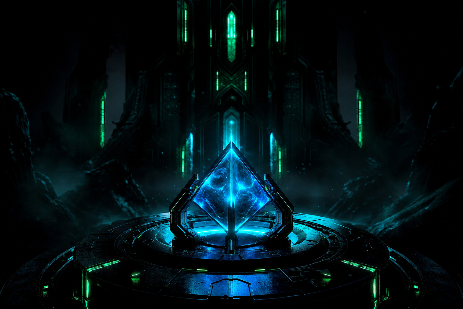 Black Background Blue Neon Shape Amoled Wallpaper  6 4K