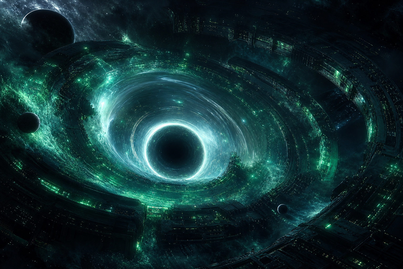 Black Hole Horizon Cinematic Space Wallpaper  3 4K