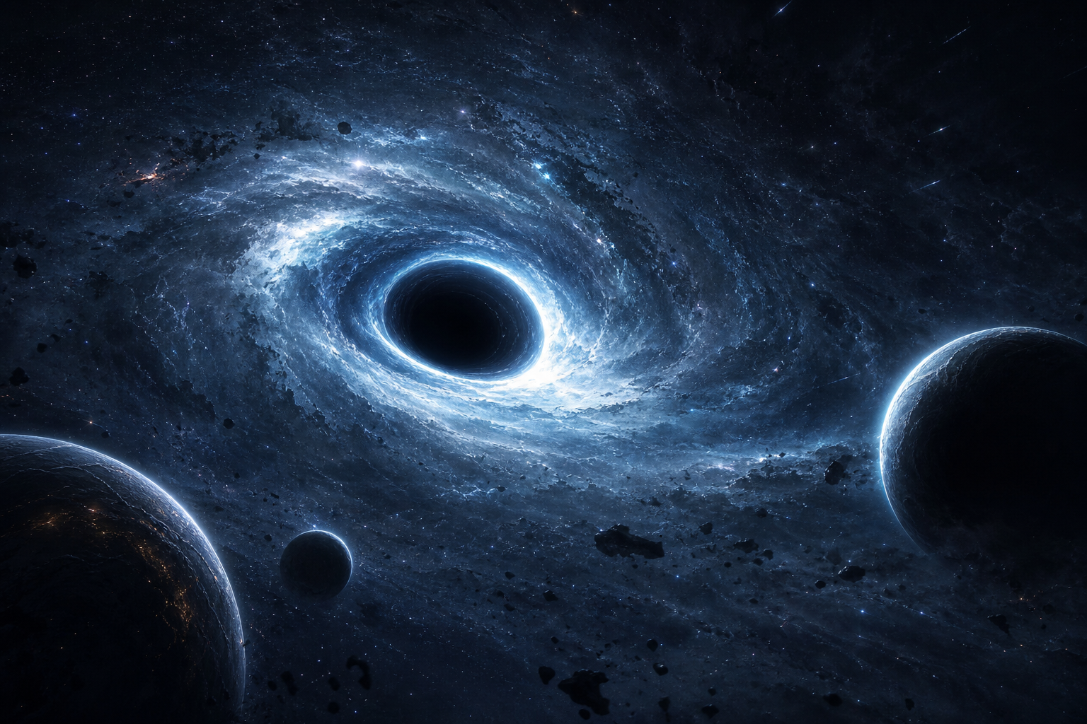 Black Hole Horizon Cinematic Space Wallpaper  3 4K