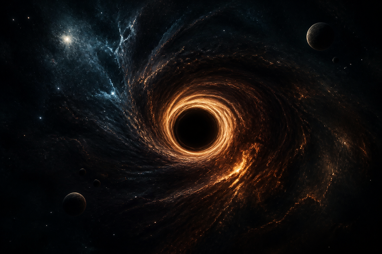 Black Hole Horizon Cinematic Space Wallpaper  3 4K