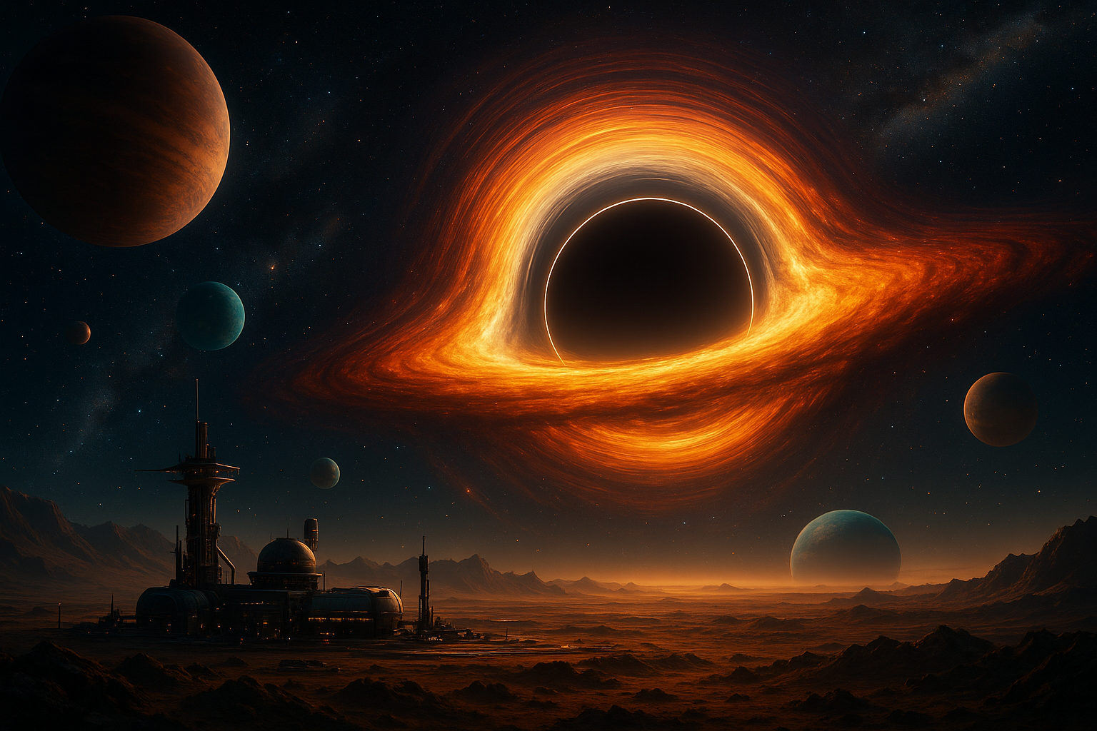Black Hole Horizon Cinematic Space Wallpaper 3 4K 4K Space Wallpaper