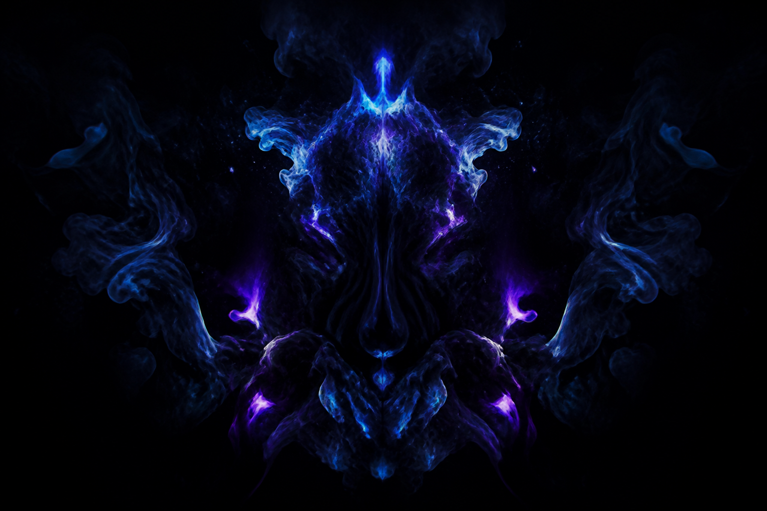 Black Purple Smoke Abstract Amoled Wallpaper  3 4K