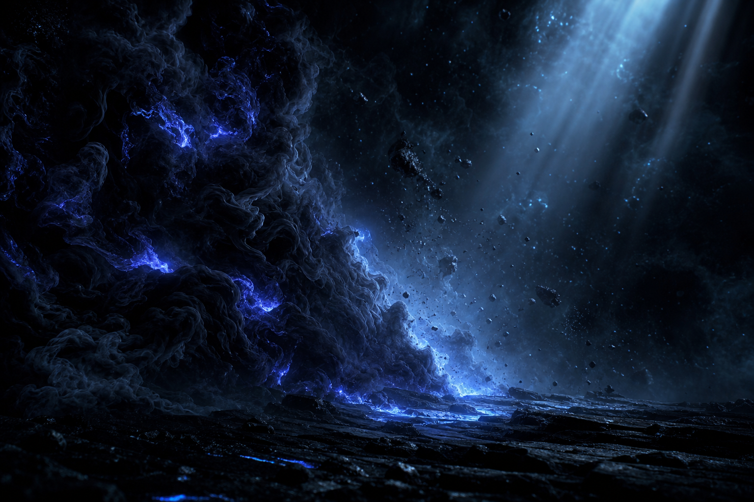 Black Purple Smoke Abstract Amoled Wallpaper  3 4K
