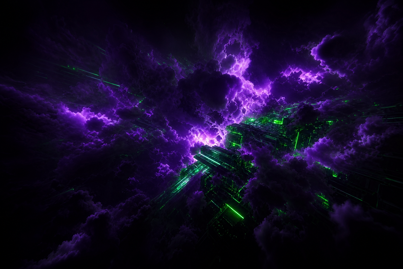 Black Purple Smoke Abstract Amoled Wallpaper  3 4K