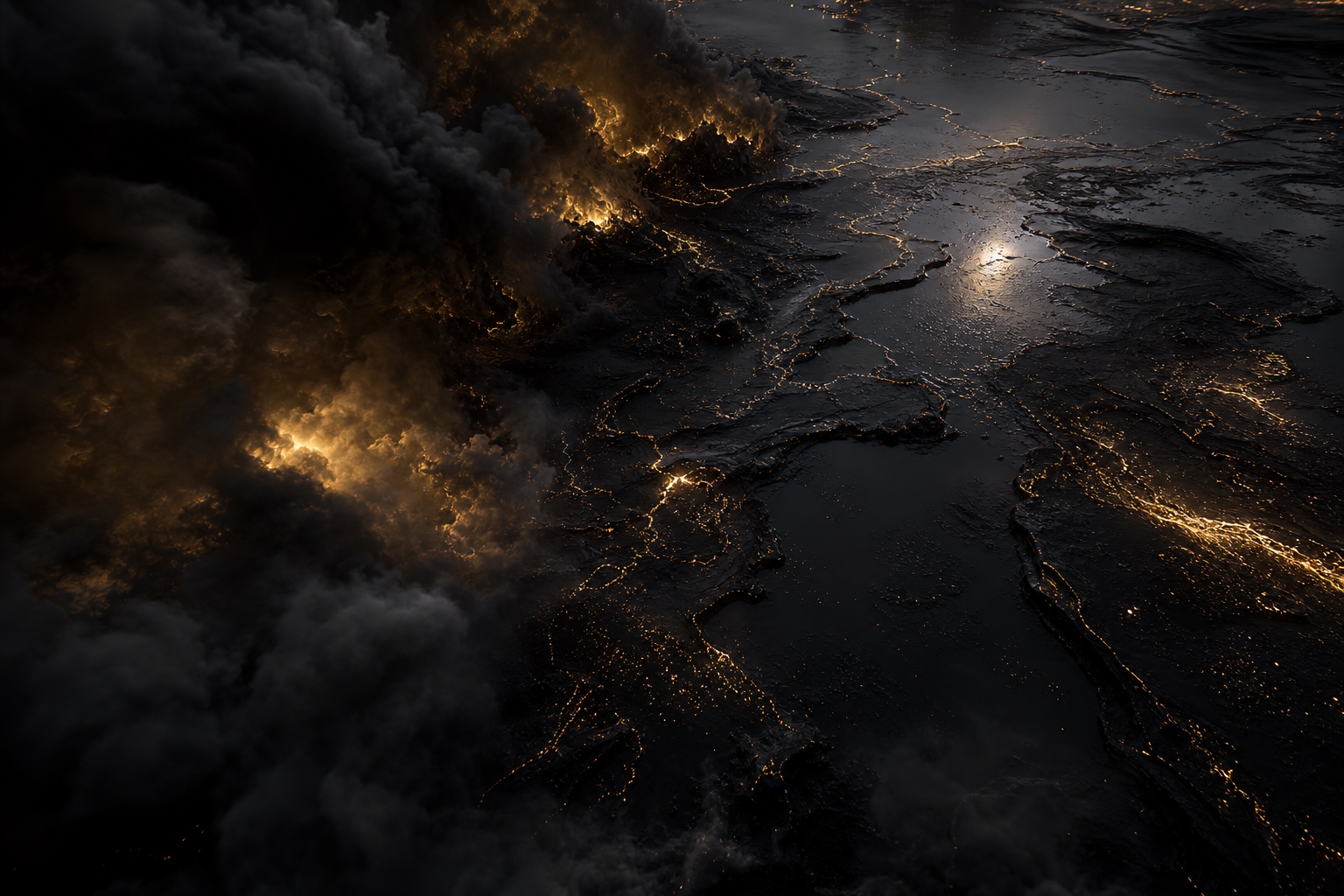 Black Purple Smoke Abstract Amoled Wallpaper  3 4K