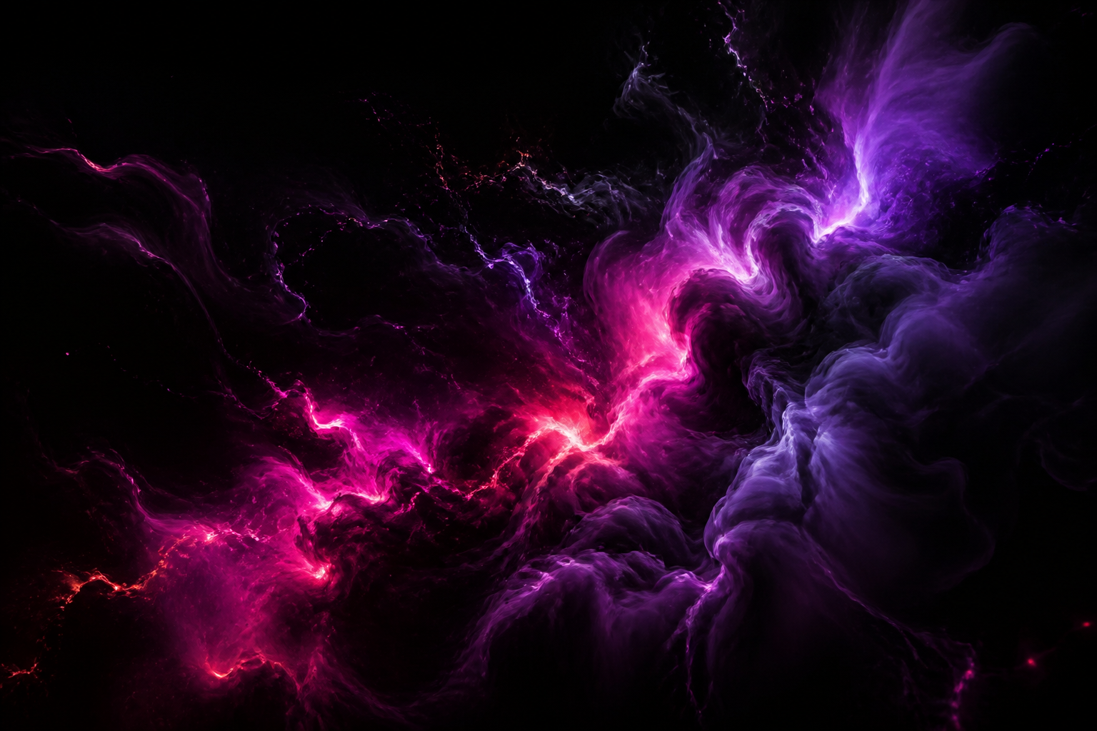 Black Purple Smoke Abstract Amoled Wallpaper  3 4K