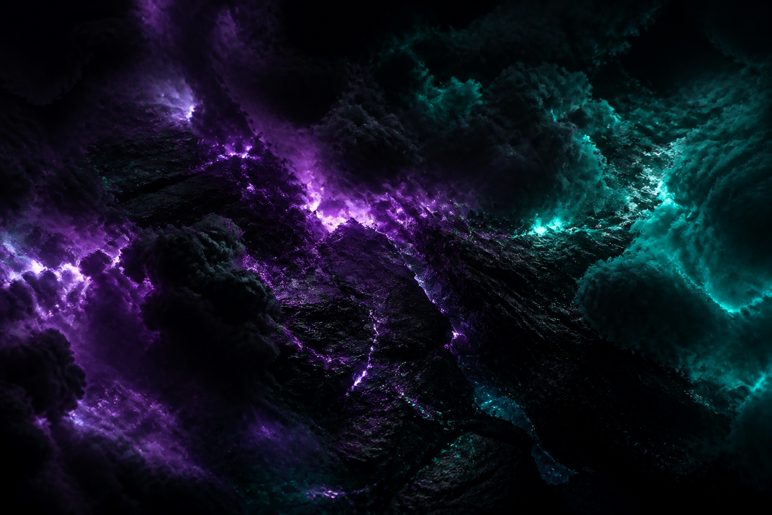 Black Purple Smoke Abstract Amoled Wallpaper  3 4K