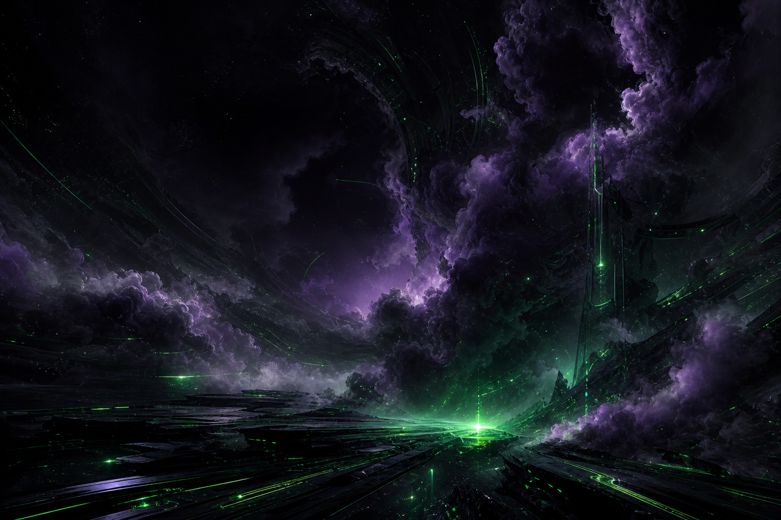 Black Purple Smoke Abstract Amoled Wallpaper  3 4K