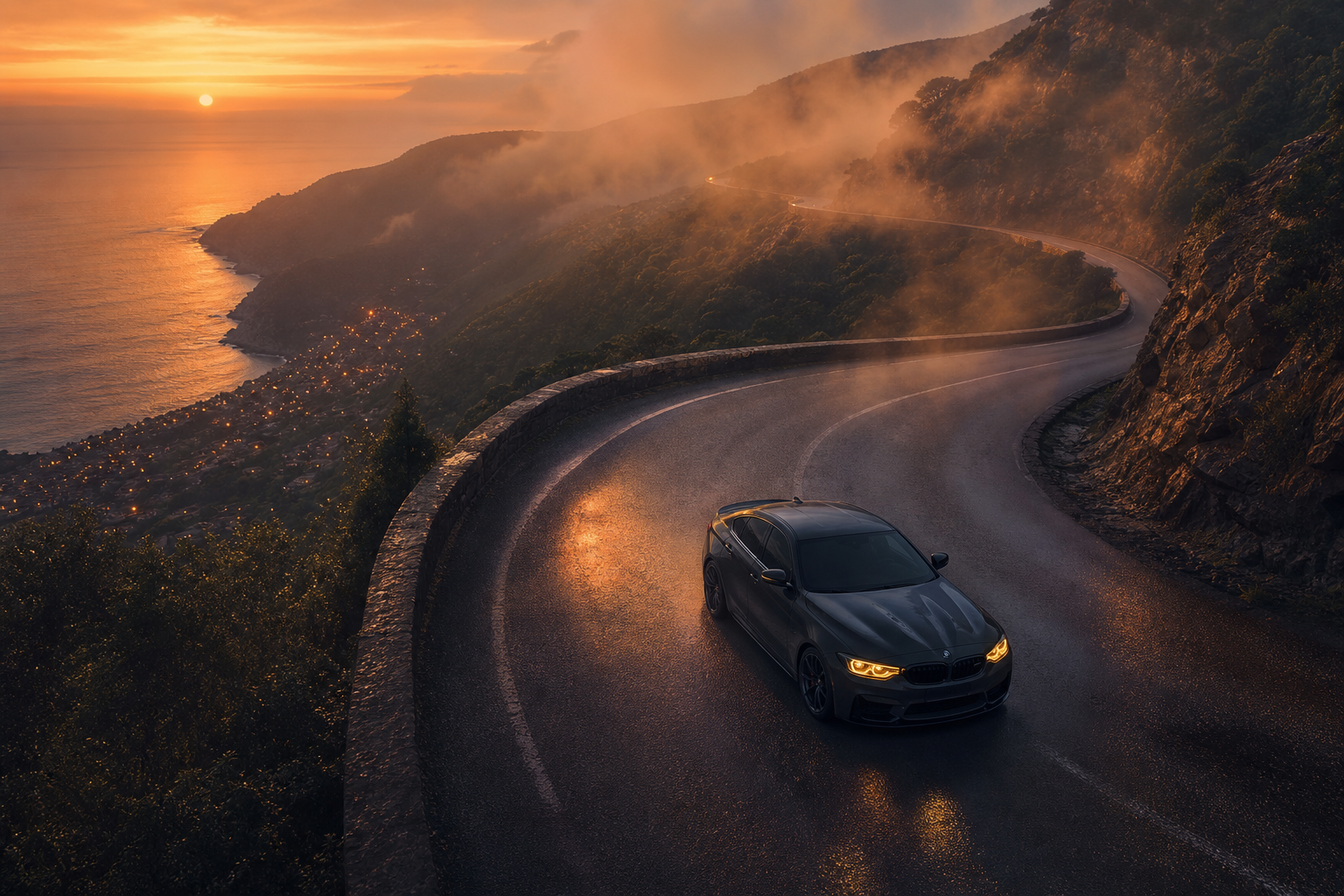 Bmw M Car Night Street Photography Cars Wallpaper  6 4K