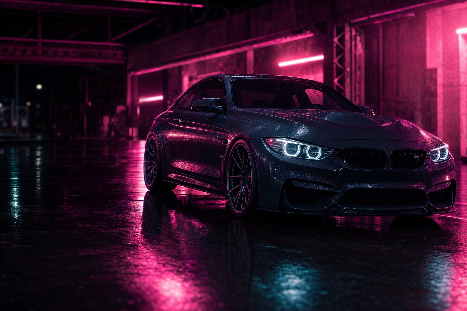 Bmw M Car Night Street Photography Cars Wallpaper  6 4K
