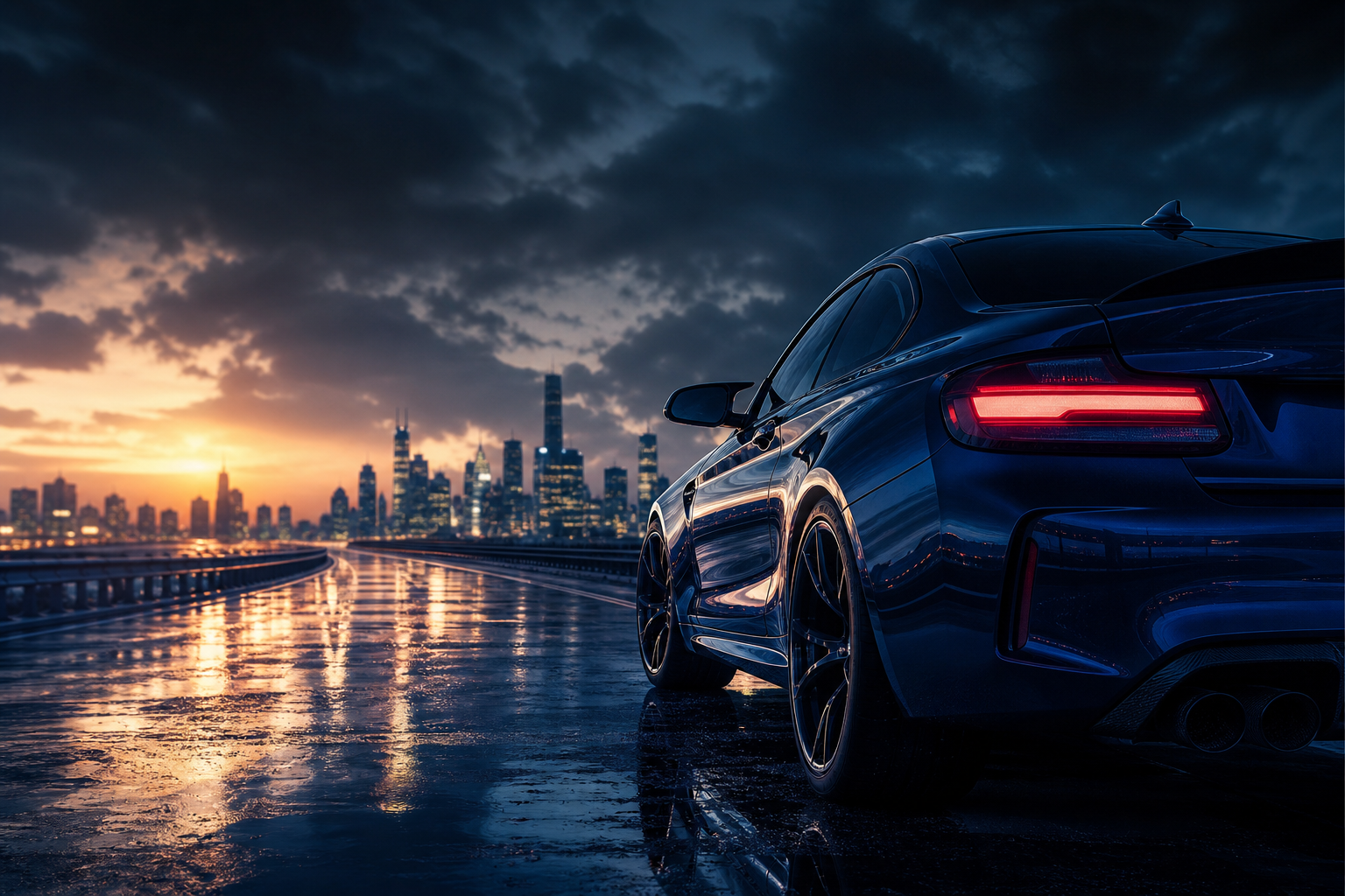 Bmw M Car Night Street Photography Cars Wallpaper  6 4K