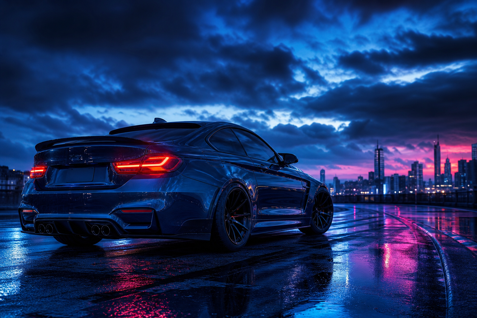 Bmw M Car Night Street Photography Cars Wallpaper  6 4K