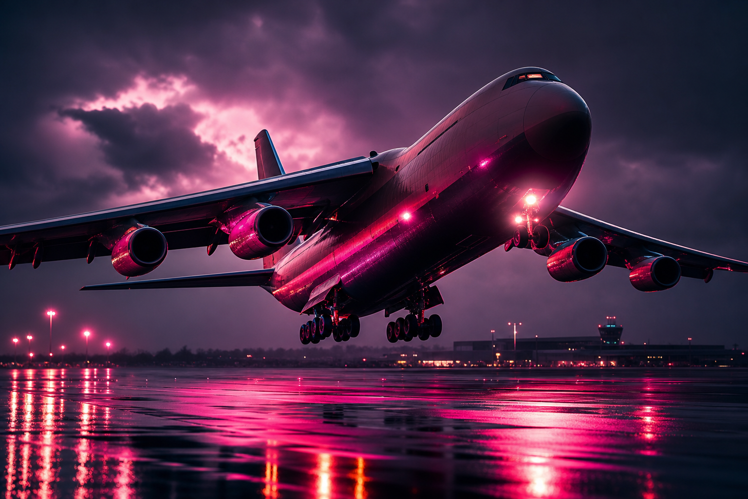 Cargo Airplane Taking Off During Golden Hour Airplanes Wallpaper  5 4K