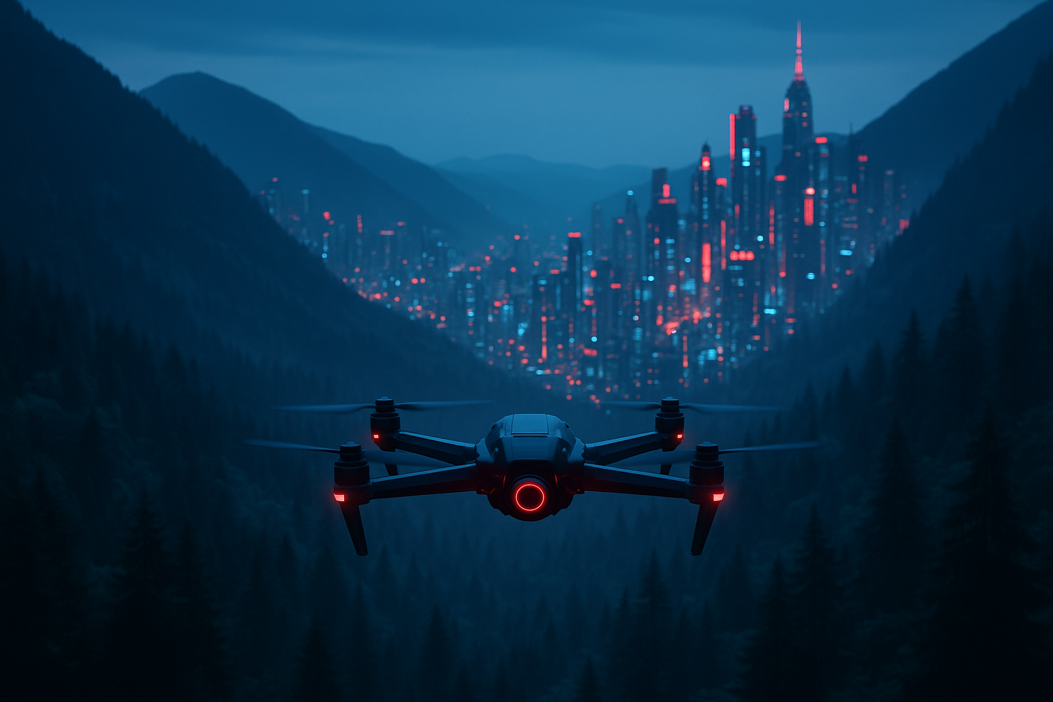 Cinematic Drone Above Forest Valley Drone Wallpaper 4 4K 4K Drone Wallpaper