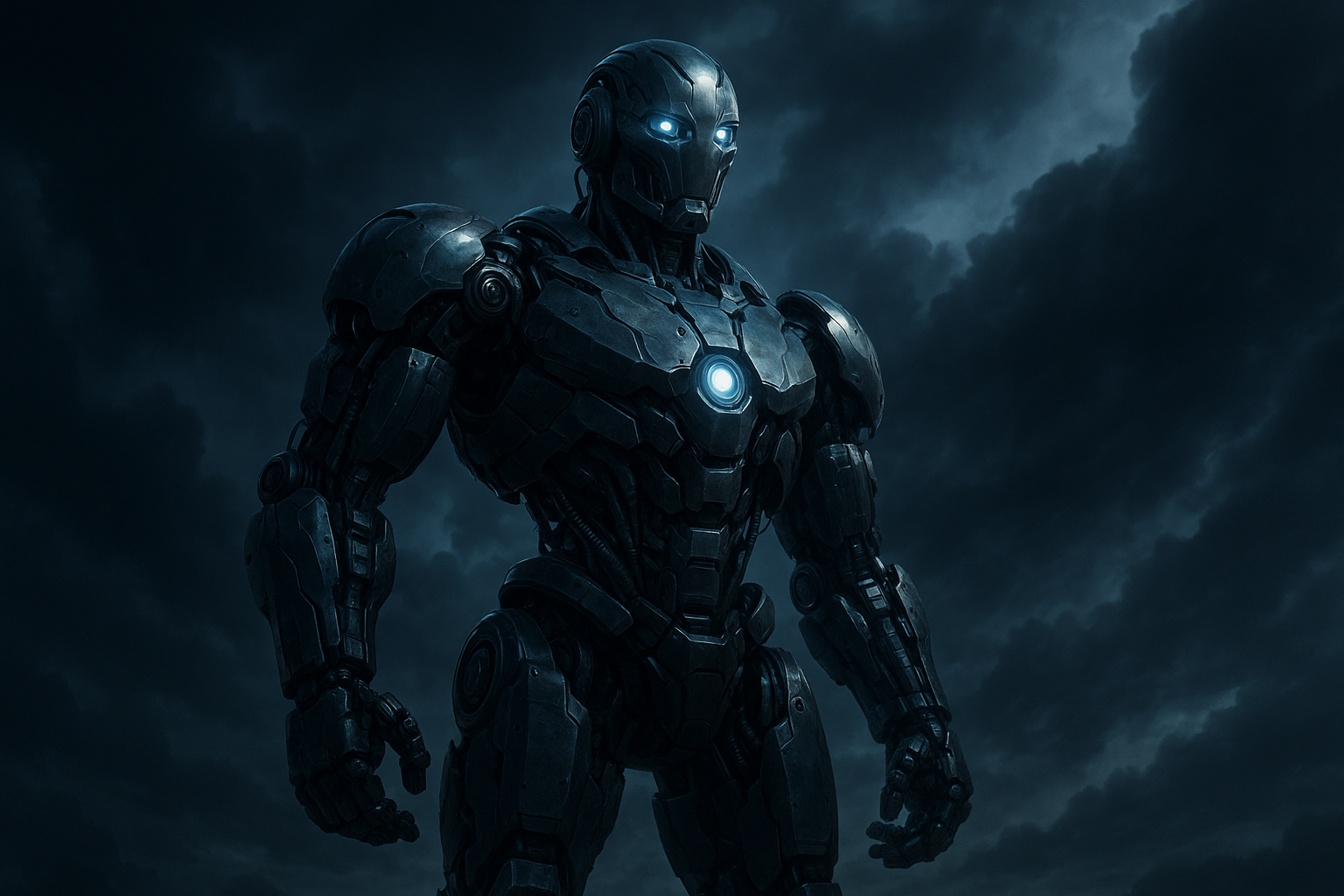 Cybernetic Robot In Dark Laboratory Robots Wallpaper 15 4K 4K Robots Wallpaper