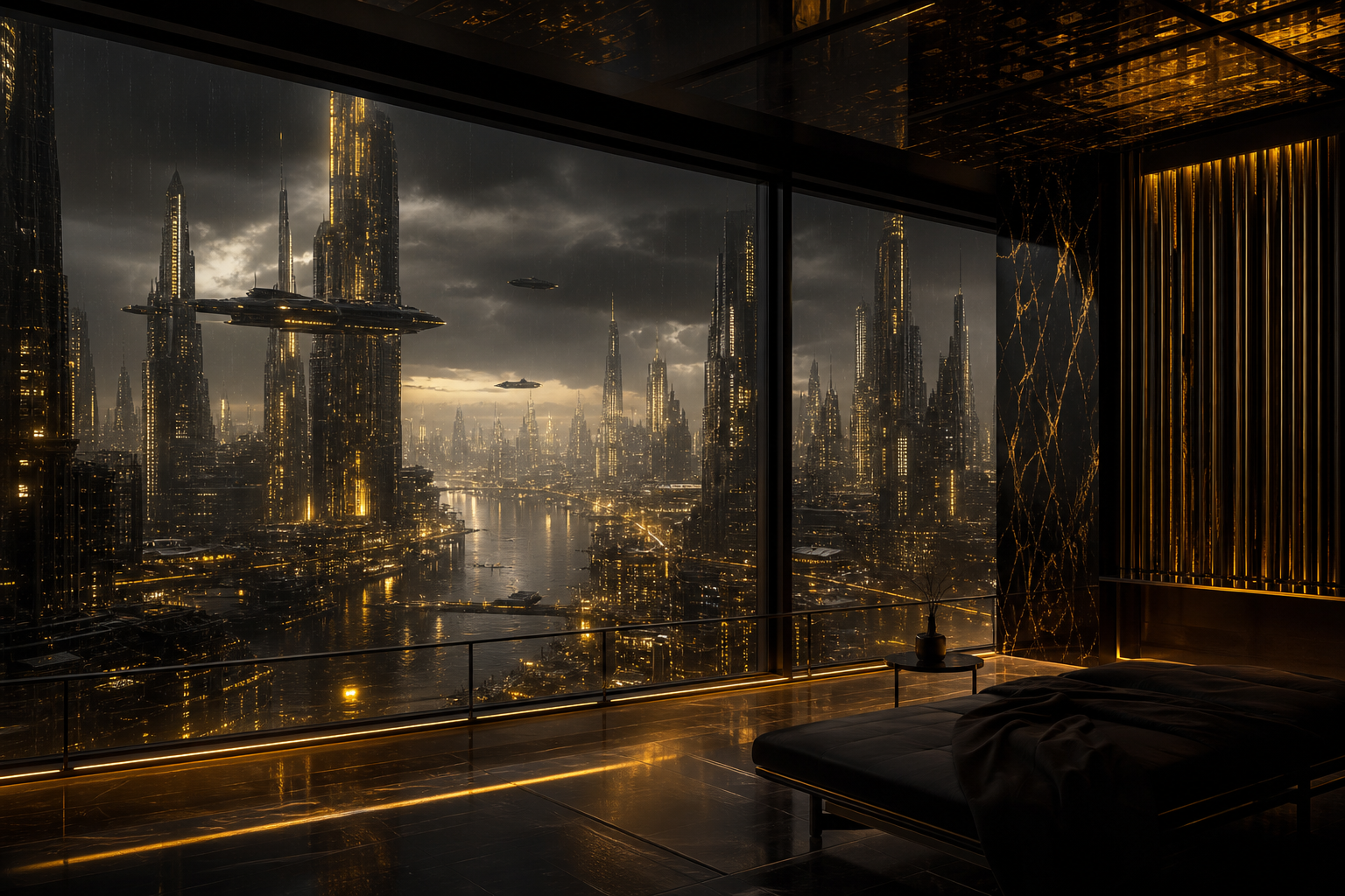 Cyberpunk Apartment Window View Cyberpunk Wallpaper  14 4K