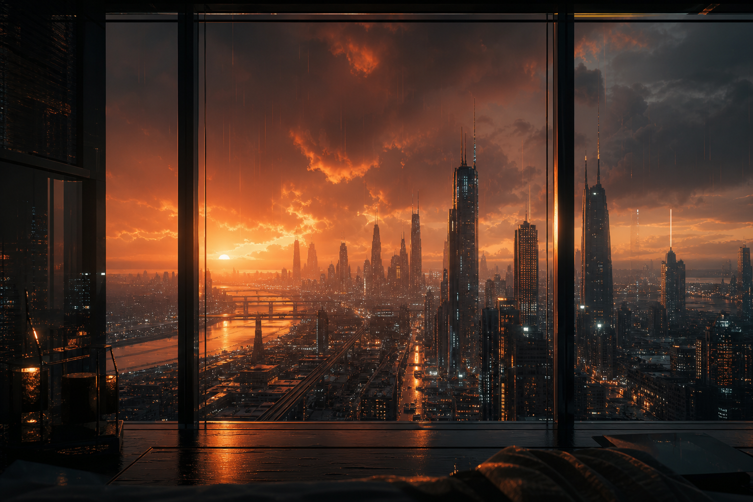 Cyberpunk Apartment Window View Cyberpunk Wallpaper  14 4K