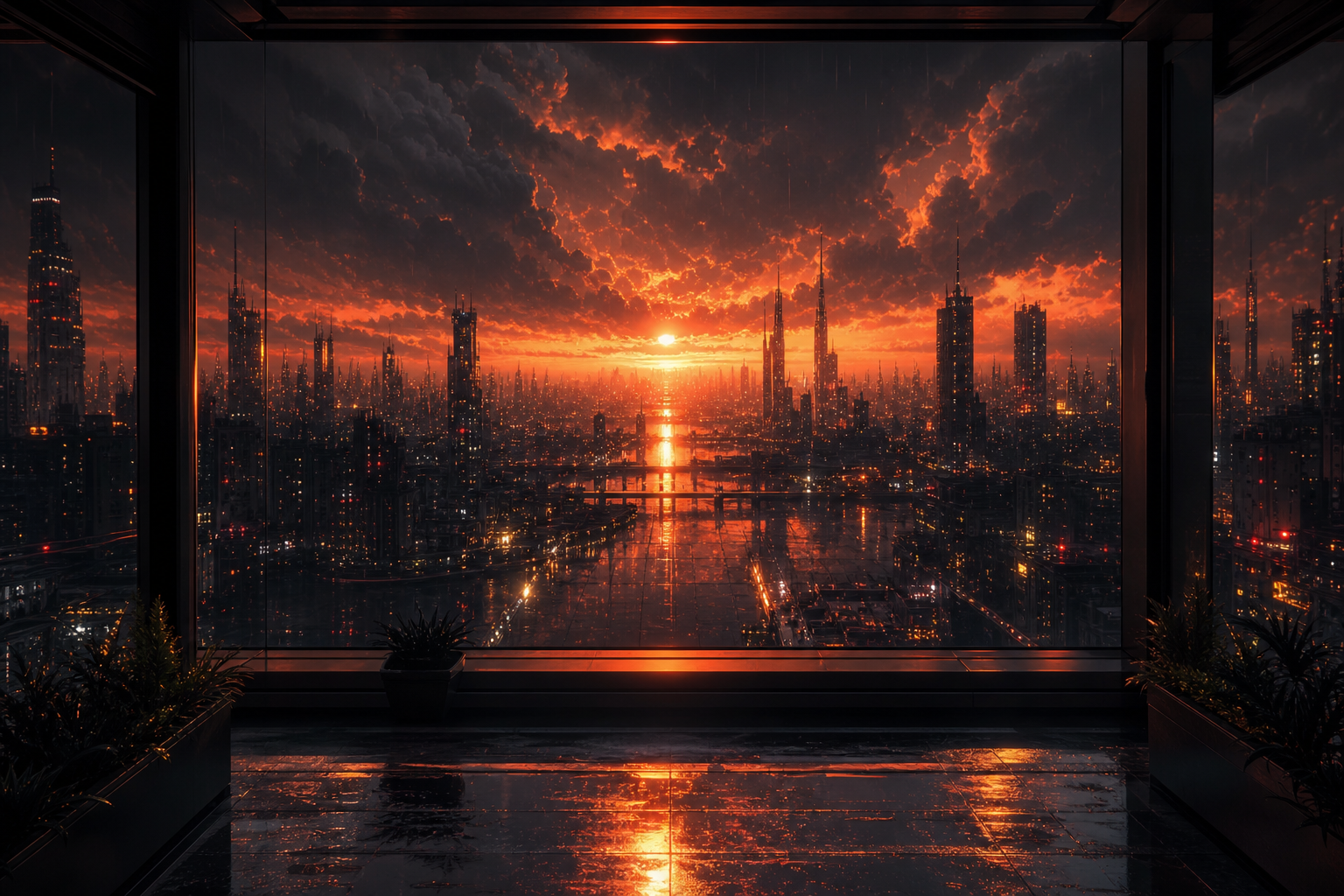 Cyberpunk Apartment Window View Cyberpunk Wallpaper  14 4K