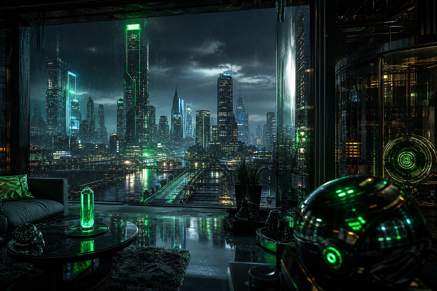 Cyberpunk Apartment Window View Cyberpunk Wallpaper  14 4K