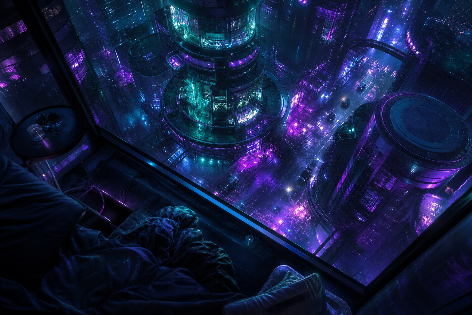 Cyberpunk Apartment Window View Cyberpunk Wallpaper  14 4K