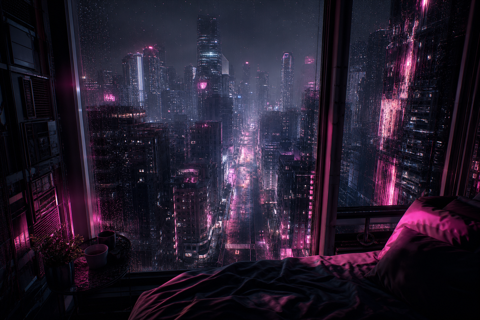 Cyberpunk Apartment Window View Cyberpunk Wallpaper  14 4K