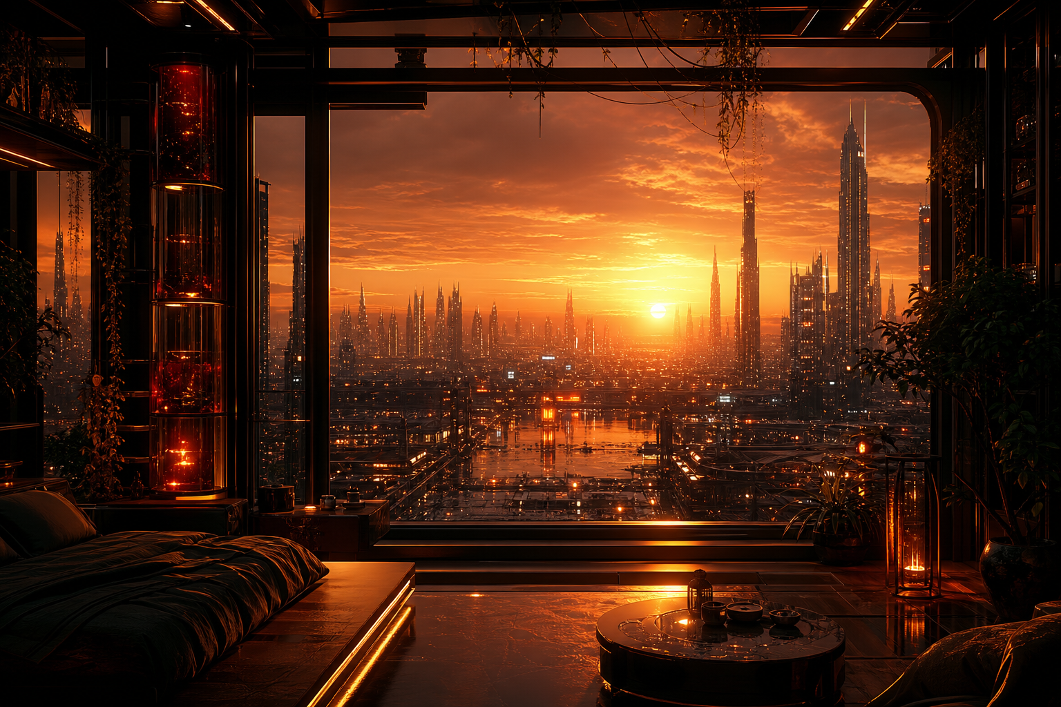 Cyberpunk Apartment Window View Cyberpunk Wallpaper  14 4K