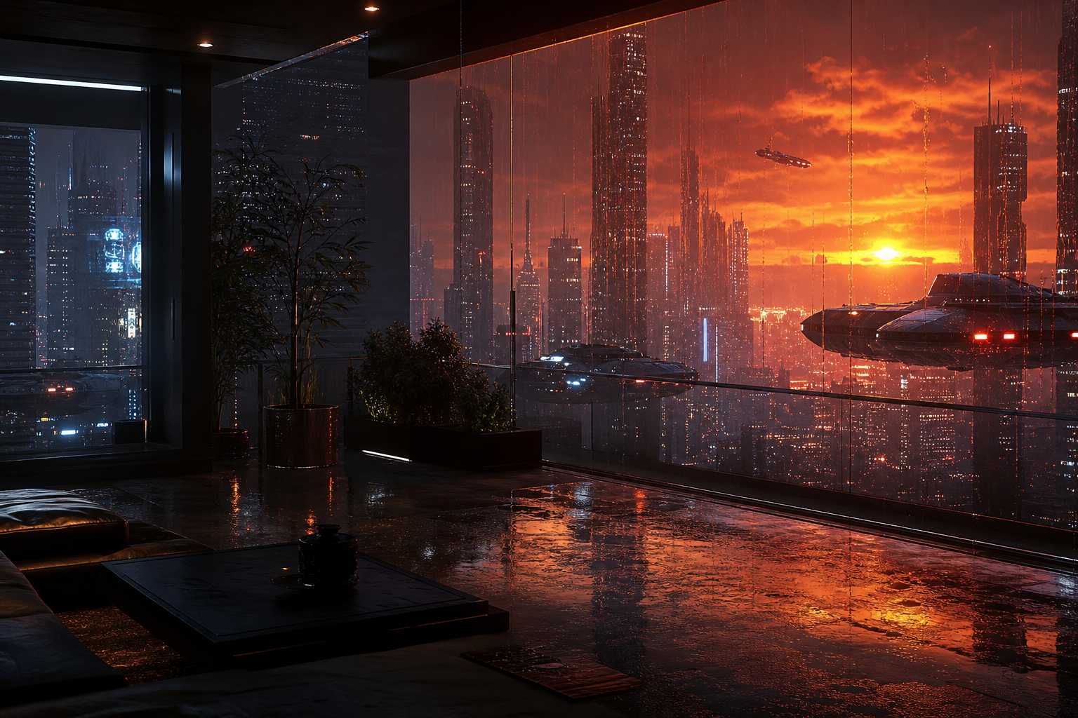 Cyberpunk Apartment Window View Cyberpunk Wallpaper  14 4K