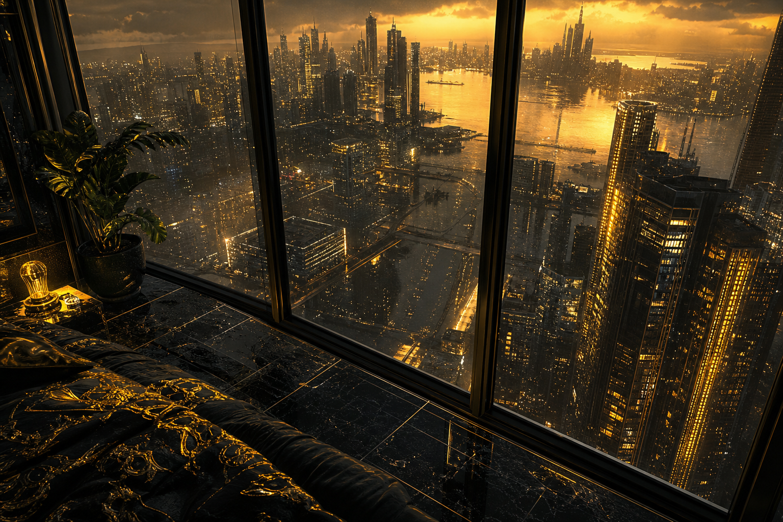 Cyberpunk Apartment Window View Cyberpunk Wallpaper  14 4K