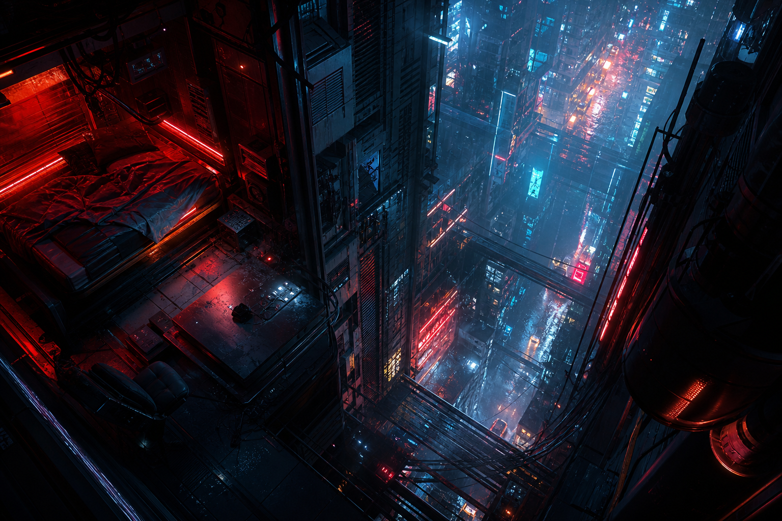 Cyberpunk Hacker Room With Neon Screens Cyberpunk Wallpaper 3 4K 11 4K Cyberpunk Wallpaper