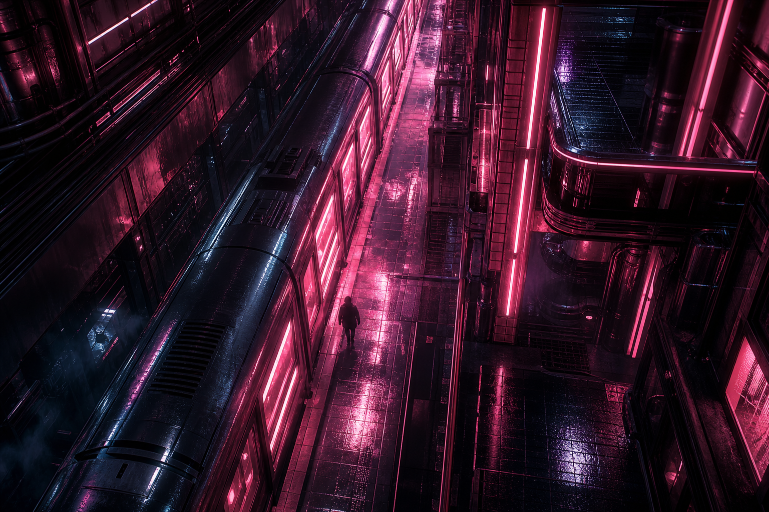 Cyberpunk Subway Station Cyberpunk Wallpaper  10 4K