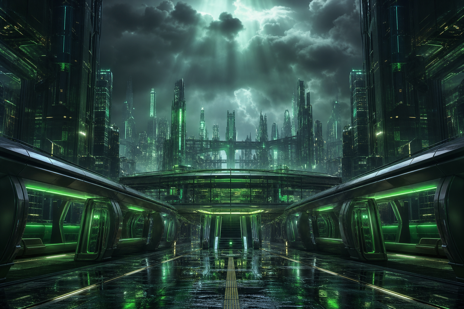Cyberpunk Subway Station Cyberpunk Wallpaper  10 4K