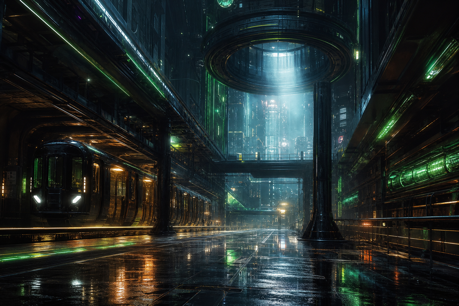 Cyberpunk Subway Station Cyberpunk Wallpaper  10 4K