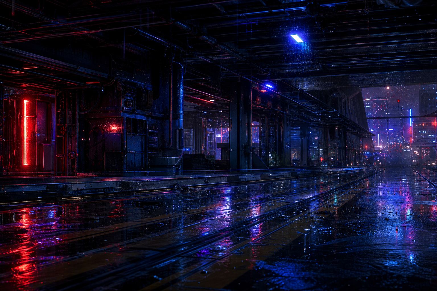 Cyberpunk Subway Station Cyberpunk Wallpaper  10 4K