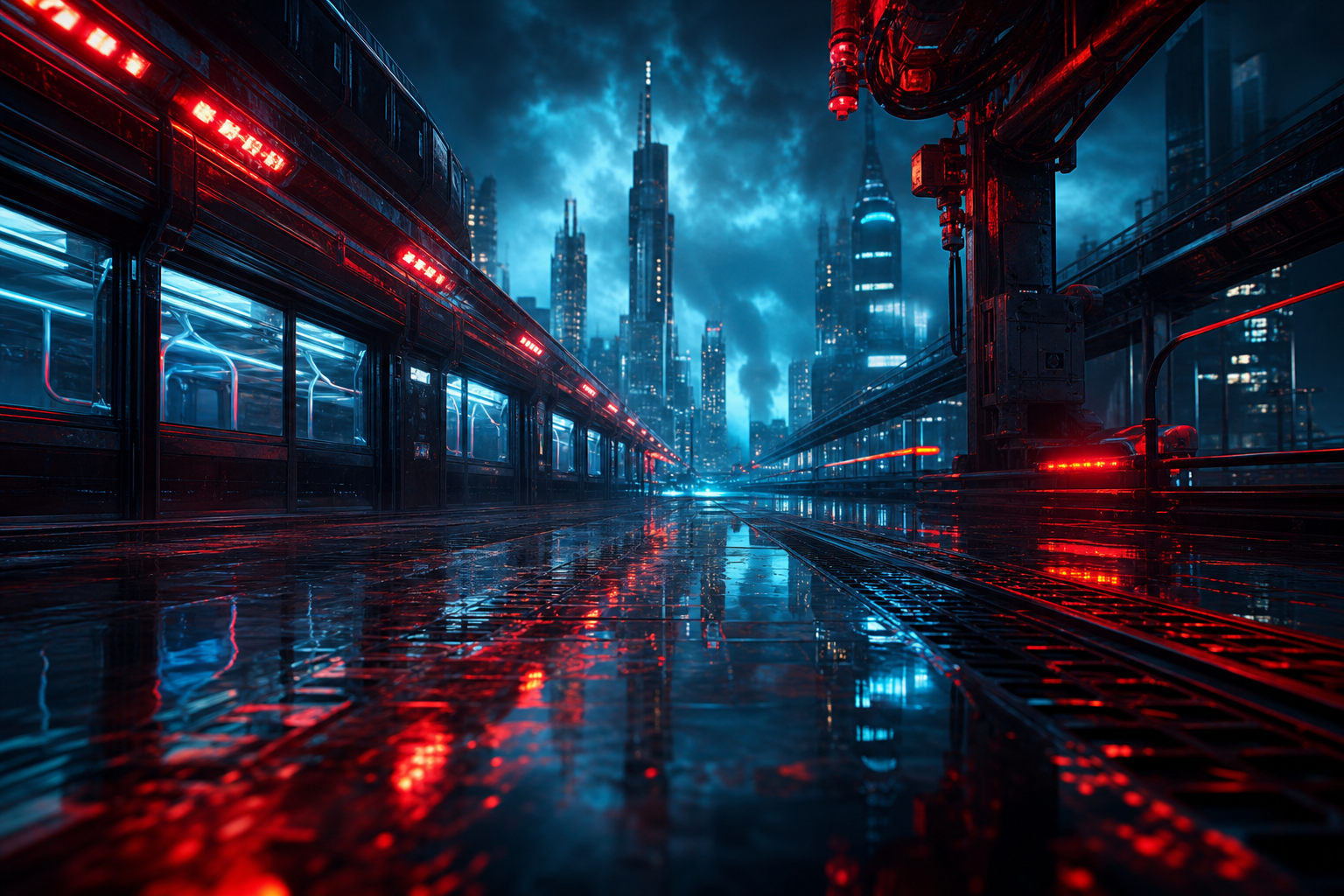 Cyberpunk Subway Station Cyberpunk Wallpaper  10 4K