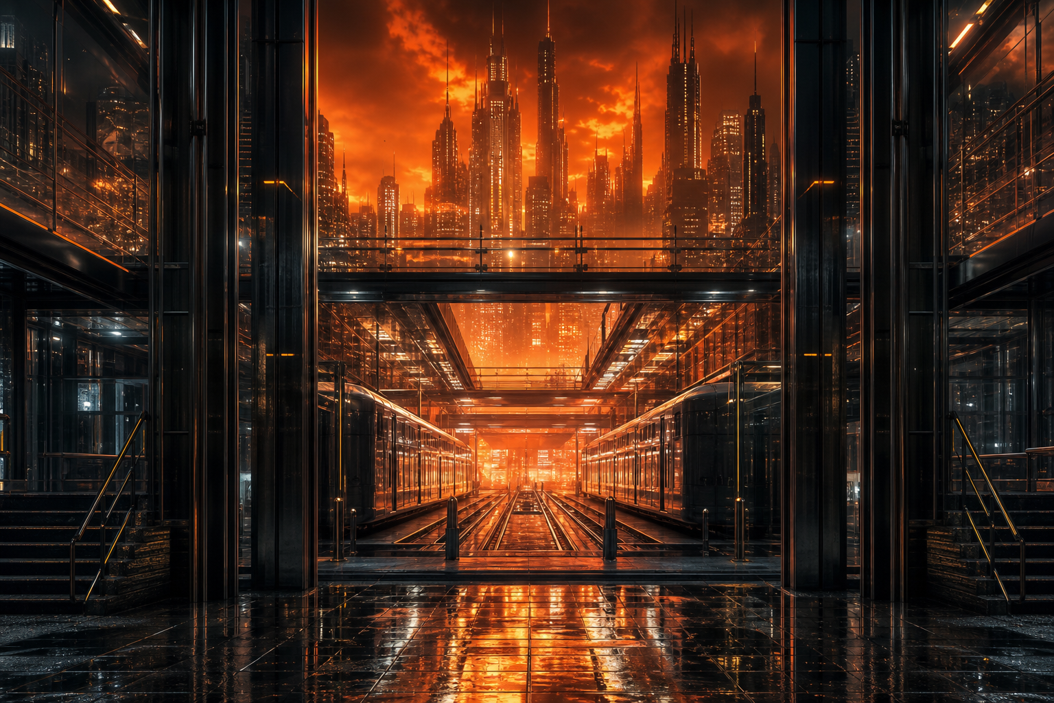 Cyberpunk Subway Station Cyberpunk Wallpaper  10 4K