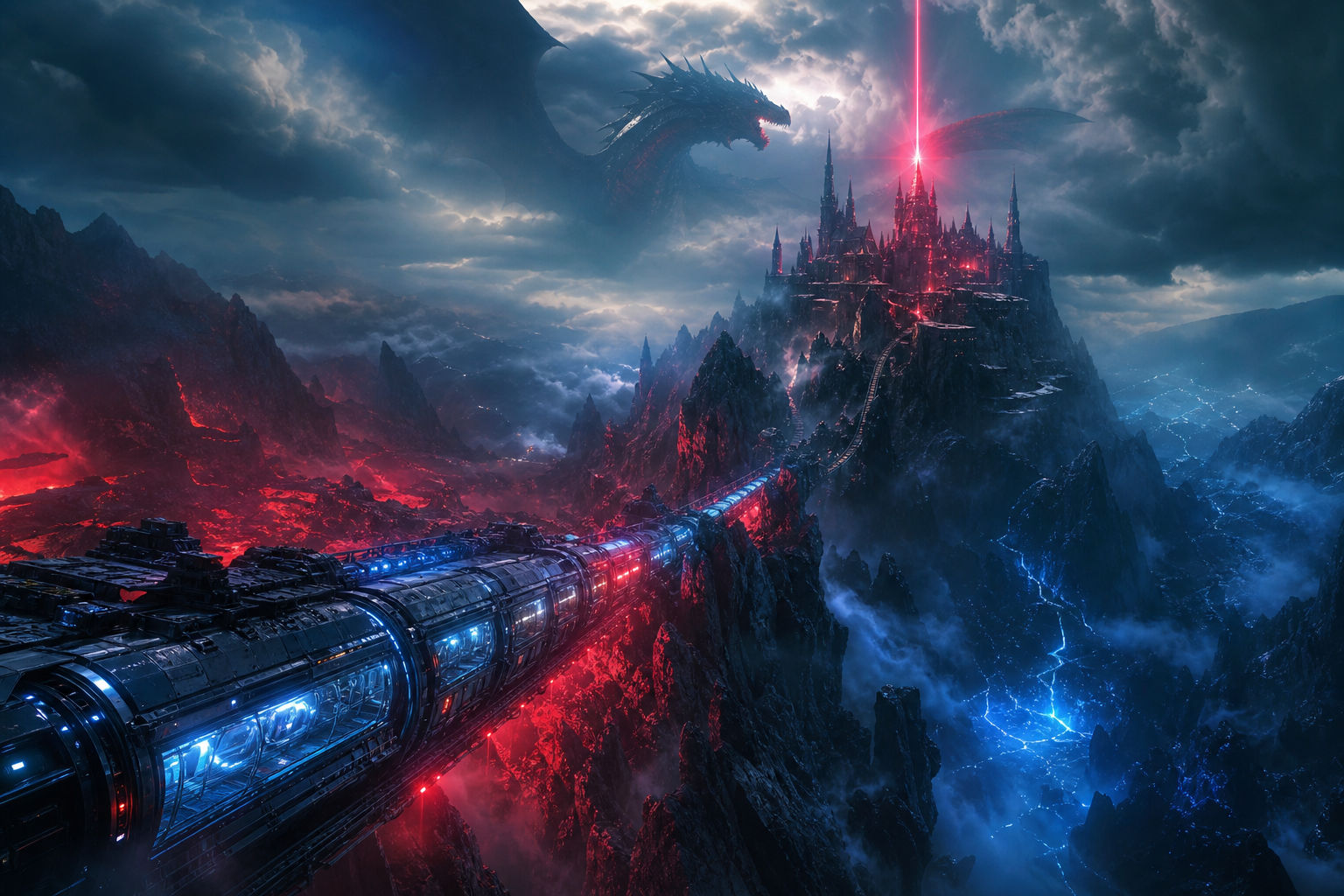 Cyberpunk Subway Station Fantasy Wallpaper  10 4K