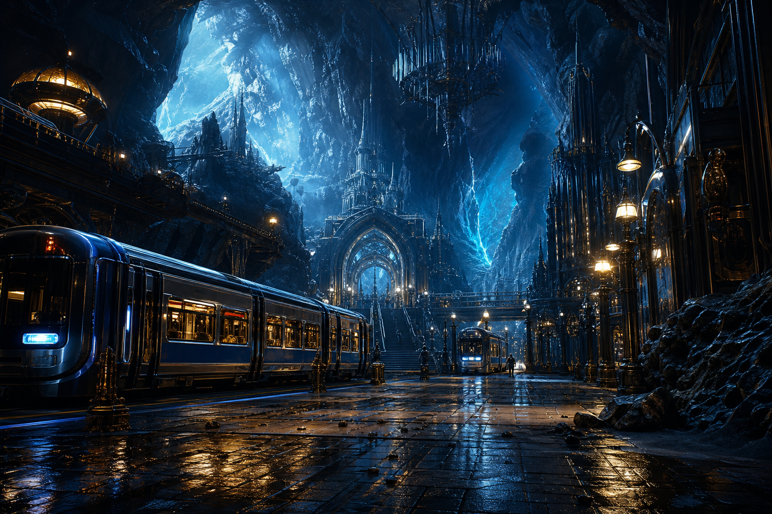 Cyberpunk Subway Station Fantasy Wallpaper  10 4K